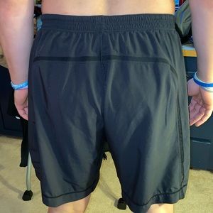 Black lululemon athletic shorts